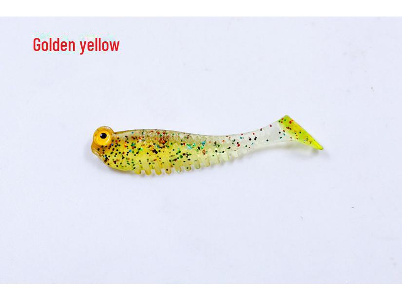 Мини T-Tail светящаяся бионическая мягкая приманка для рыболовных снастей, приманка-имитатор мелкой рыбы