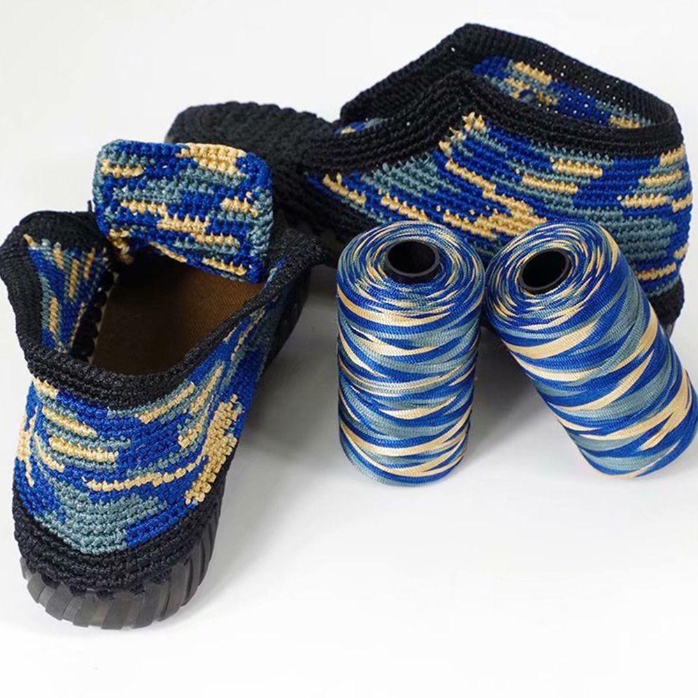 Новая летняя легкая пряжа из вискозы для вязания крючком, шелковая нить, плетеная вручную, шапка для вязания крючком, ледяная веревка