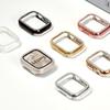 Diamond Single Row Case for Apple Watch iWatch Series 12 11 10 Bling Protective Cover Silver 41mm
