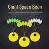 Luminous Silicone Space Beans: Large Olive Fishing Stoppers for Sea Fishing and Long Cast Anchors.