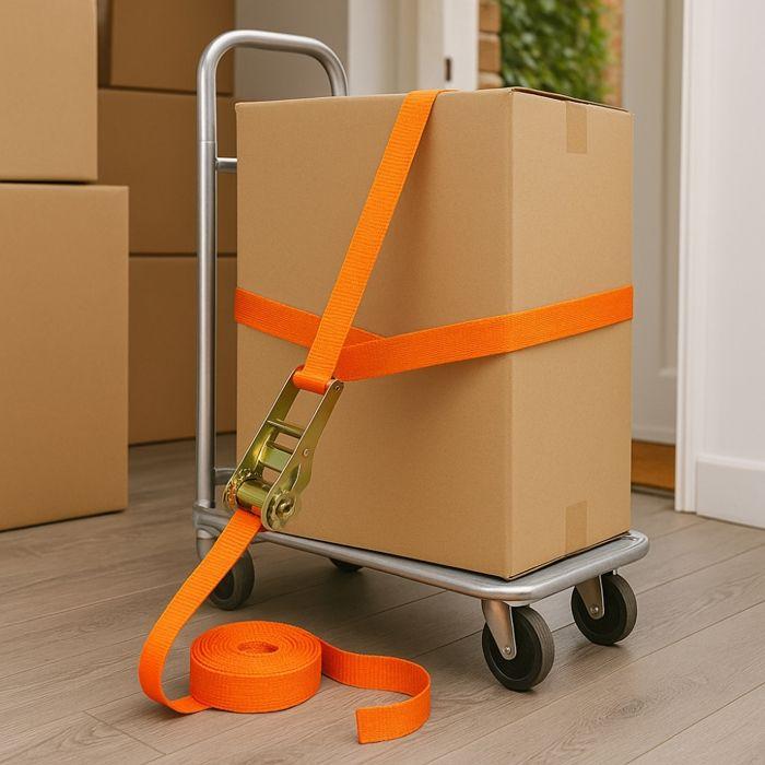 Ремень с трещоткой 4,5 м x 25 мм – Усиленный для транспортировки & Загрузка