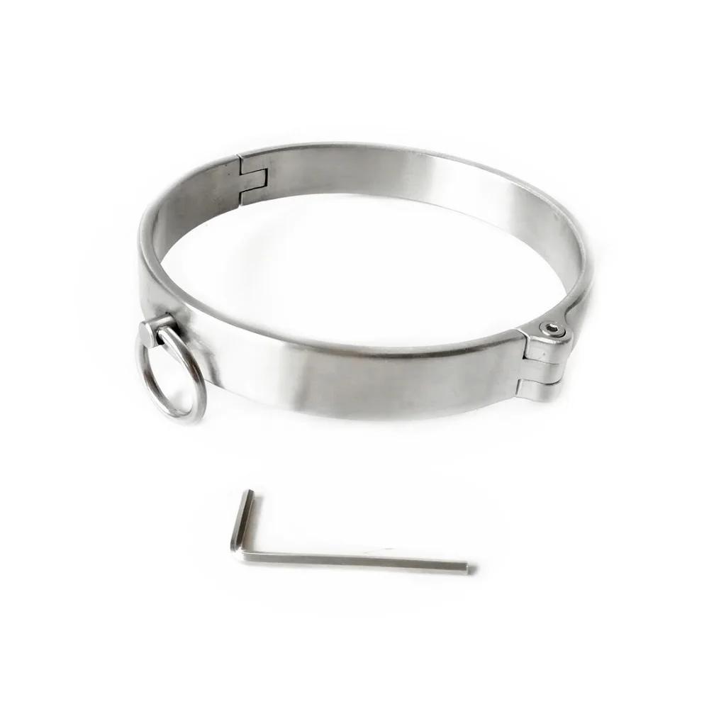 Наручники из нержавеющей стали, набор рабских ограничений, БДСМ-ошейник, ножные кандалы, БДСМ-ограничения, секс-игрушки для женщин, мужчин, пар