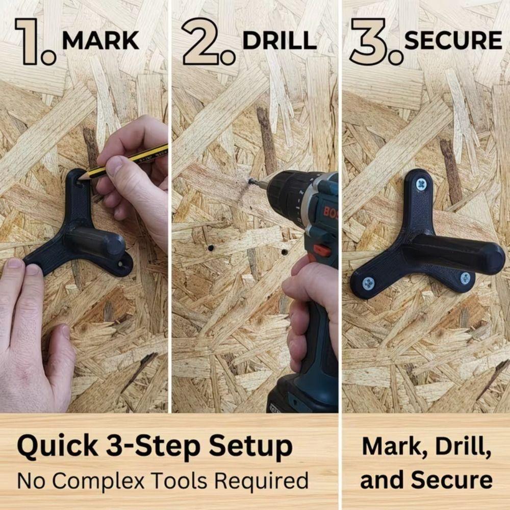Solid Plastic Angle Grinder Storage Rack Space Saving Tool Sorting Bracket Home Storage