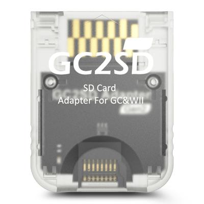 Прозрачный кардридер TF для GC2SD Gen2 Адаптер TF-карты Адаптер игровой карты памяти Улучшает игровой опыт