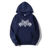 Autumn and Winter Men's Fashionable Casual Hooded Skull Print Halloween Men's and Women's Warm Hooded Sweatshirt Pullover