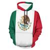 2025 Europe, America, Europe and America men's sweater Mexico logo boys sweater 3D printing autumn and winter hooded sweater