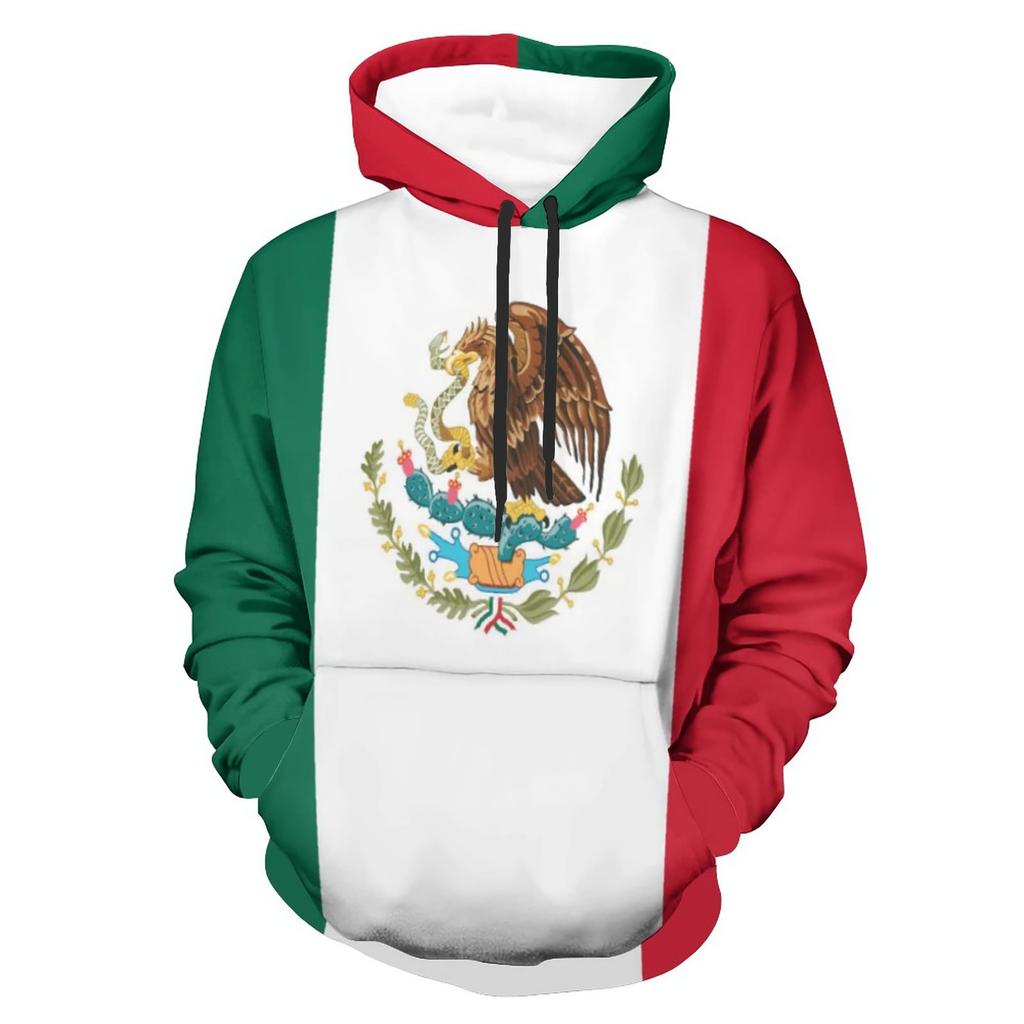 2025 Europe, America, Europe and America men's sweater Mexico logo boys sweater 3D printing autumn and winter hooded sweater