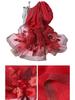Luxury Wool Blend Silk Scarf: High-End Embroidered Begonia Design Shawl for Women