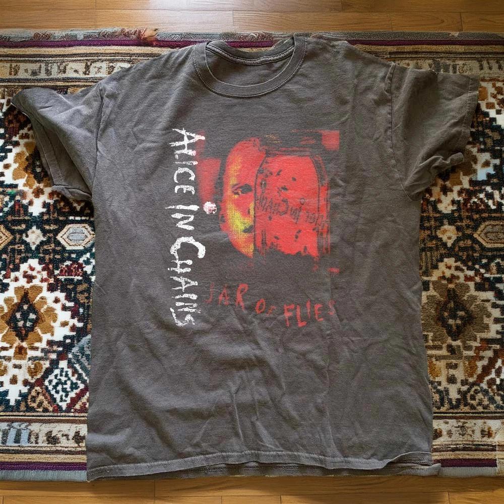 NEW! Alice In Chains Jar Of Flies Album Retro Unisex Charcoal T-Shirt Size S-