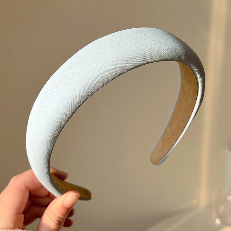 Повязка на голову вафельная конфетного цвета: Высокая тулья, Улучшенная губка для умывания лица, Широкий обруч для волос для ранней весны.