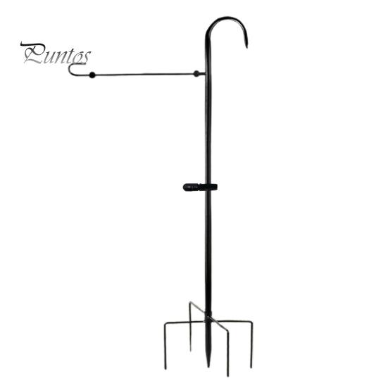 Подставка для флага в саду, многофункциональный держатель для флага во дворе с крючком для пастуха, толстая металлическая сегментированная подставка для флагштока для кормушек для птиц на открытом воздухе, флаги