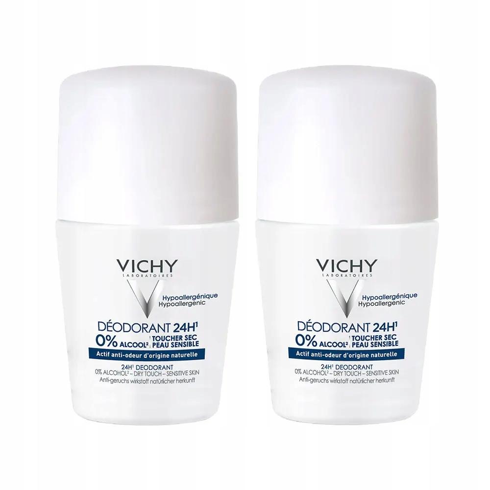 Vichy Dry Touch Sensitive Skin 2 X 50 Roll-on Deodorant