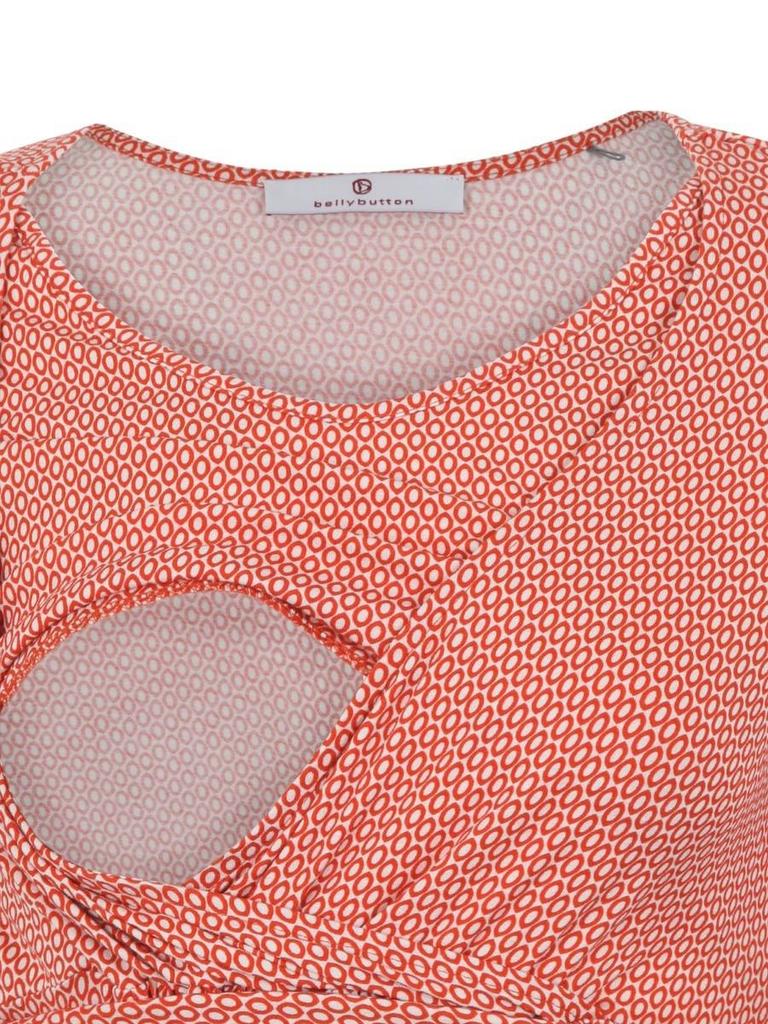 Women' red tied maternity dress Bellybutton