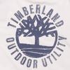 Timberland Футболка унисекс с круглым вырезом и принтом букв, повседневная, с коротким рукавом, белая A42Q5-CR3