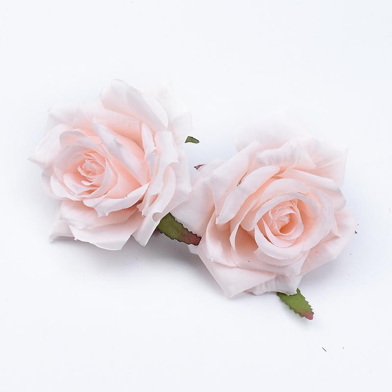 50/100pcs Silk Roses Flowers Wall Room Accessories Festival Car Decoration Home Wedding Cheap Artificial Plants Bride Brooch Diy