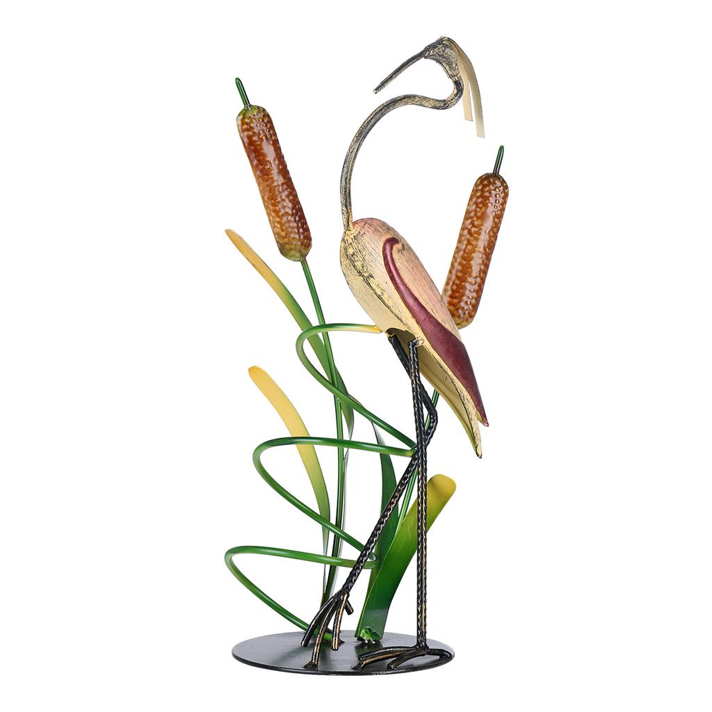 Tooarts Wild Crane Wine Rack Tabletop Decorative Wine Rack Sturdy Iron Material Display and Store