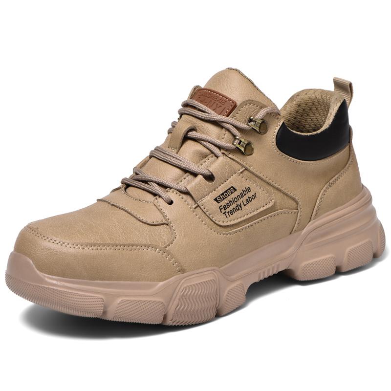 Зимние защитные ботинки со стальным носком, мужские плюшевые теплые зимние ботинки, защитная обувь, противоударные, антипрокольные рабочие ботинки, легкие