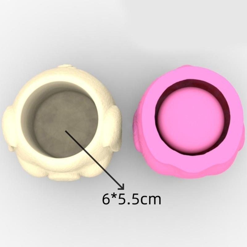 3D Silicone Mold Silicone Casting Mould Cute G Shape Silicone Craft Molds for Making Concrete Resin Flowerpot