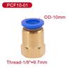 5Pcs PCF Pneumatic Quick Connector Air Fitting 4mm 6mm 8mm 10mm 12mm 1/8" 3/8" 1/2" 1/4" Female Thread Brass Hose Tube Pipe Engine Gaskets 6