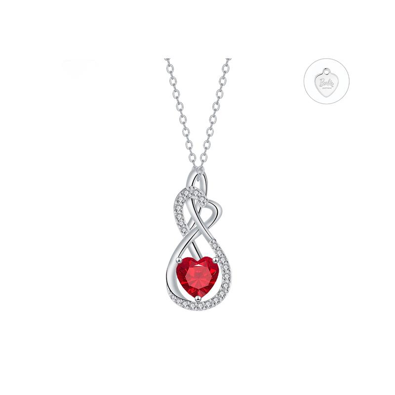 Barbie necklace "Original Design" Infinite Love Red Temperament Niche Versatile Ins Style High-Looking Romantic Heart-beating Gift Box ZJYXL-HJ-204