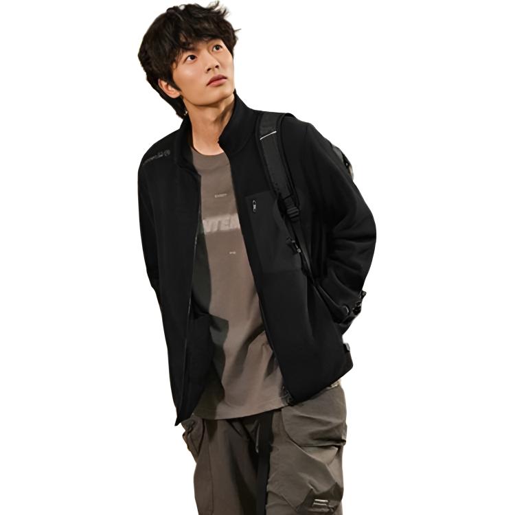 Li Ning Outdoor CF Флисовая Теплая Куртка-Кардиган Мужская Верхняя Одежда AWDV825-2