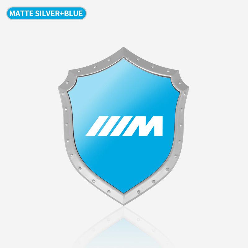 ZFAL7 3D Decal Motorcycle Sticker Stainless Steel Car Creative Styling Decoration Sticker For BMW M F10 F20 E92 E93 X1 E43 E53 E63 E84