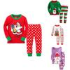 Новый хлопковый комплект рождественской одежды для детей Уютная мягкая удобная одежда для сна