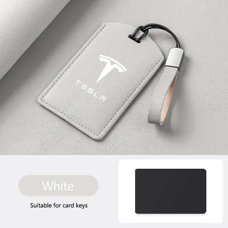 Автомобильная наклейка Чехол-защита для смарт-карты-ключа NFC Tesla из новой кожи Чехол-оболочка Брелок Для Tesla Model 3 Model S X Y Брелок Аксессуары