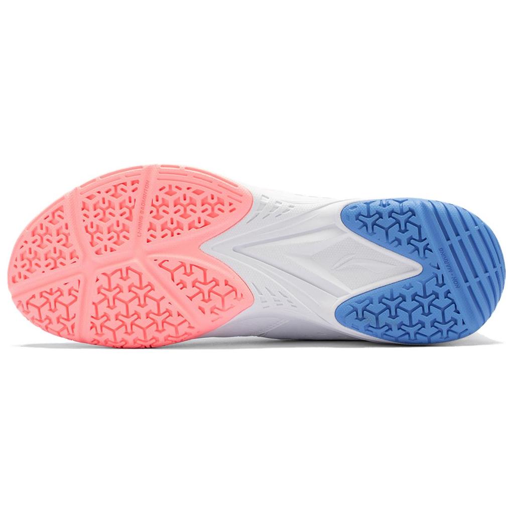 Li Ning Ace Износостойкие Дышащие Низкие Бадминтонные Кроссовки Унисекс Белый Розовый Синий AYTT001-6