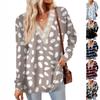 Womens Tops Loose V-neck Contrast Color Split Loose Long Sleeve T-shirt Women's Tops