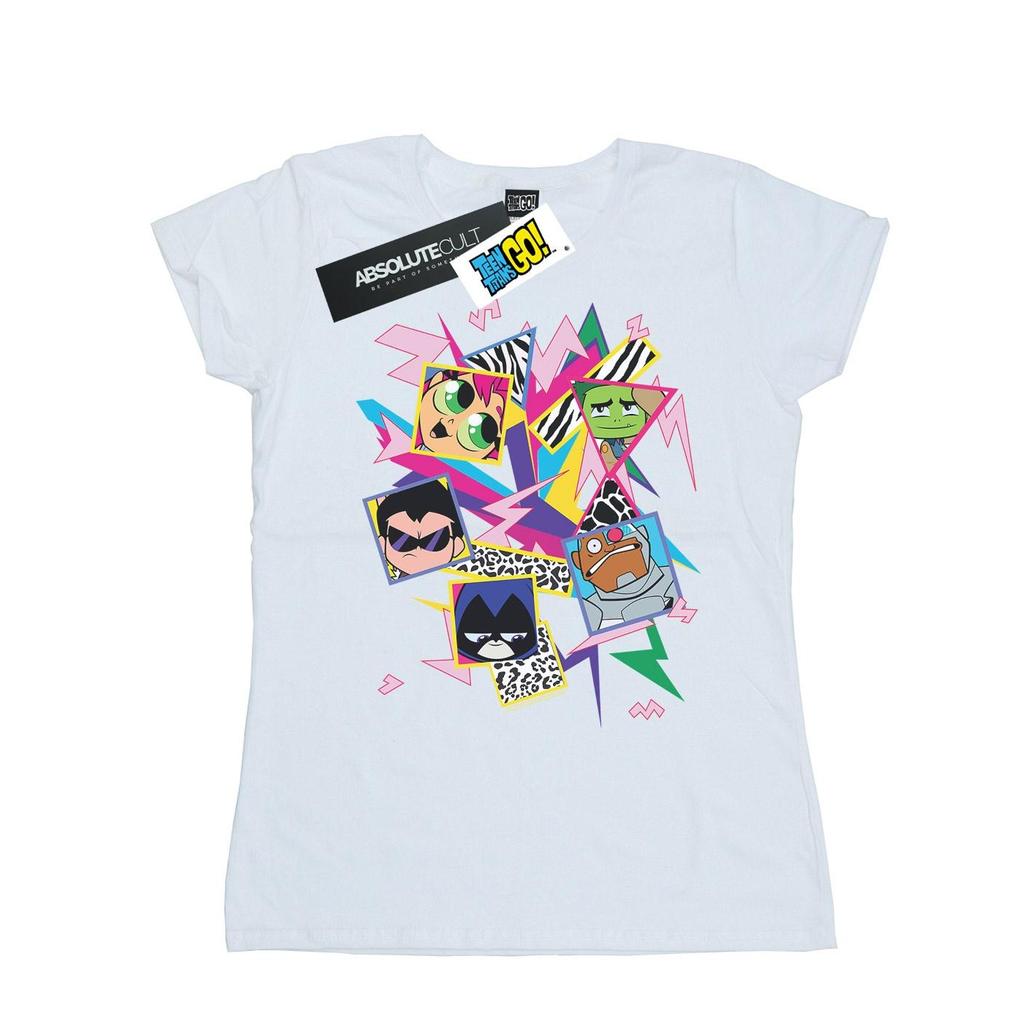 DC Comics Womens/Ladies Teen Titans Go 80s Icons Cotton T-Shirt