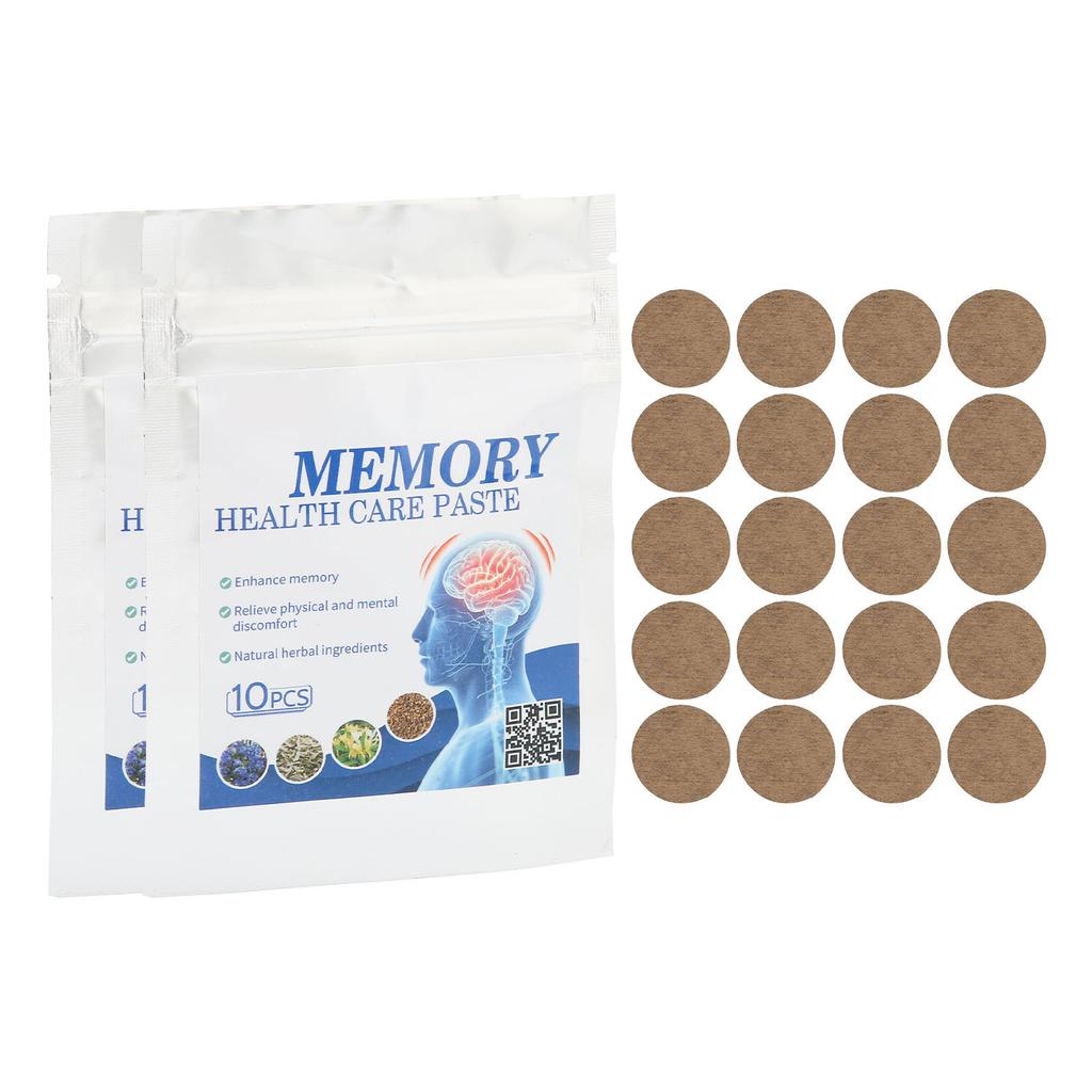 20 шт., патч для улучшения памяти, здравоохранение, улучшение фокуса, клей для решения проблемы потери памяти
