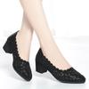 Shoes For Women 2025 Comfortable And Elegant Spring Summer Footwear Rhinestone with Crystals Black Low Heel Transparent Simple
