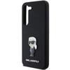 Karl Lagerfeld Silicone Ikonik Metal Pin Case For Samsung Galaxy S23+ - Black