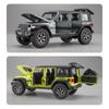 1:32 Внедорожные Модели Машинок Jeep Wrangler Sahara из Сплава Игрушки Литье под Давлением Металл Звук и Свет Машинки Игрушки Для Детей Транспортное Средство