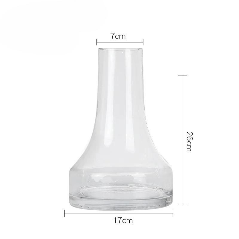 Большая стеклянная ваза в форме башни в скандинавском стиле для гостиной, цветочная композиция, украшения, украшения для дома