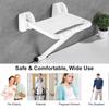 Wall Mounted Bathroom Foldable Stool 330 Lbs Bearing Weight Non-slip Folding Shower Seat Entryway