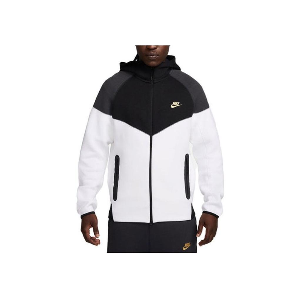 Nike Мужская куртка с капюшоном на молнии с длинным рукавом Color Block Белый FZ4709-101