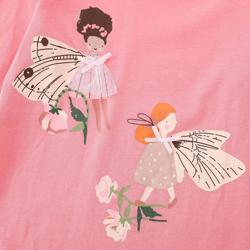 Girls Long Sleeve T-Shirt Cute Cartoon Cotton Top Kids Fall Winter