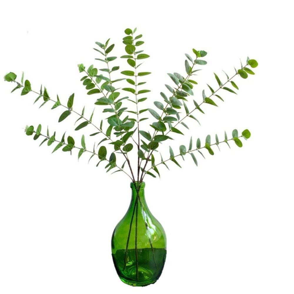Simulation Design Artificial Eucalyptus Stems Plastic Material Fake Plants Leaves Christmas Decor