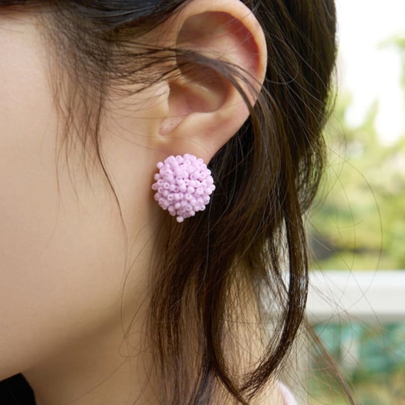 FANTASTIC PLANET blossom party beads earrings (4colors)