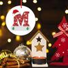 Рождественский кулон, креативное индивидуальное подвесное украшение с алфавитом для праздничного украшения рождественской елки