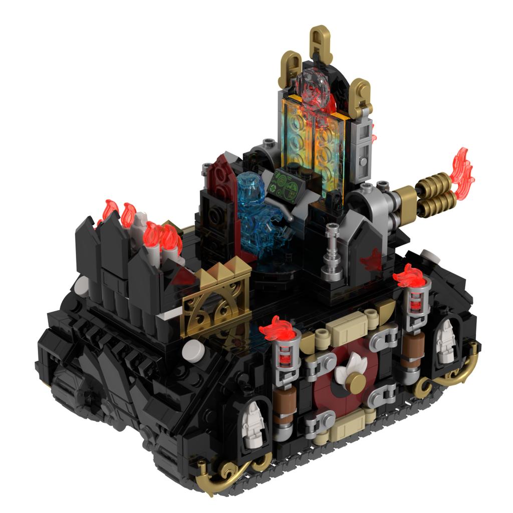 Высокие детали кирпича moc 40k транспортное средство жертвенное бронированное транспортное средство сильная атака ведро вода дети сборка building blo