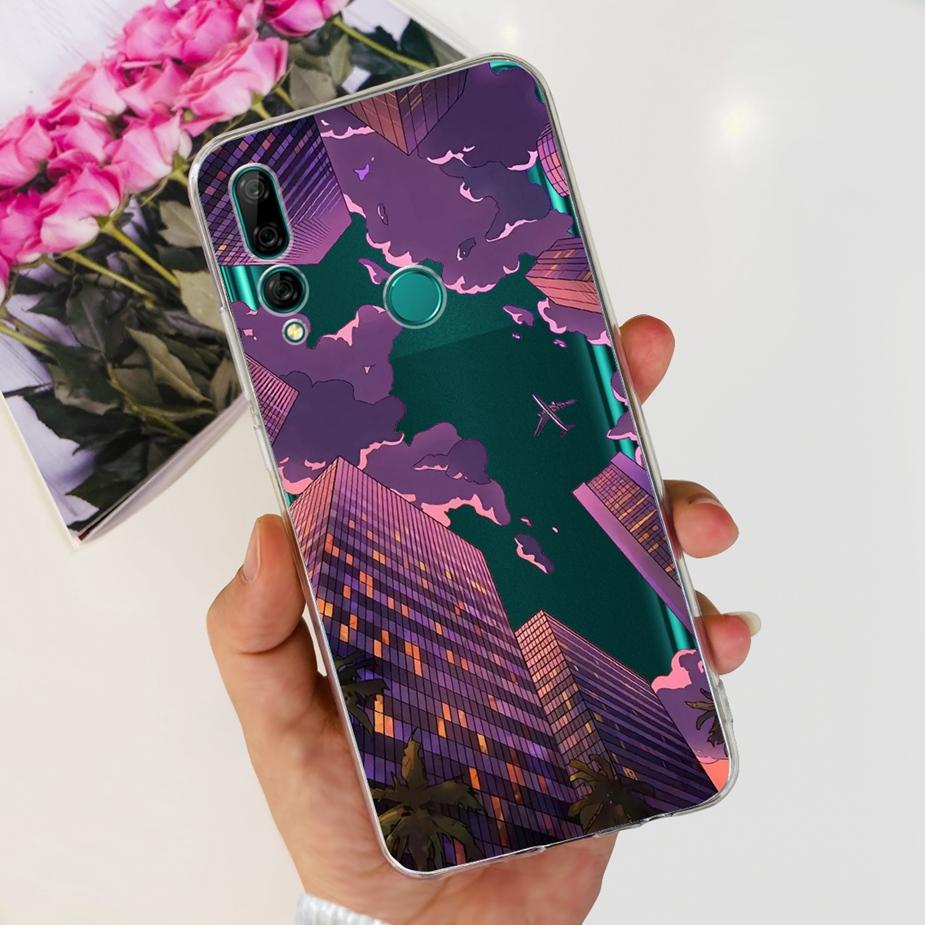 Чехол для Huawei Y9 Prime 2019 STK-L21 STK-L22 Новый модный окрашенный чехол Прозрачный силиконовый чехол для чехла телефона Huawei Y9 Prime 2019