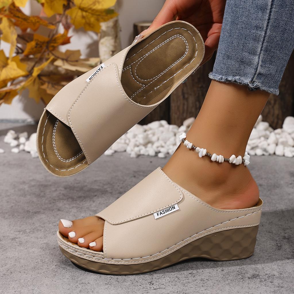 Модные женские шлепанцы на платформе, летние повседневные модные шлепанцы, уличные роскошные сандалии, легкие туфли на танкетке для женщин, zapatos de mujer