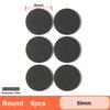 Rubber Pads For Chair Legs 1-24pcs Anti Slip Mat Bumper Damper Non-Slip Round Square Self Adhesive Table Feet Protector Hardware