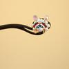 Red New Chinese Style Hair Clip Tassel Hanfu Hairpin Temperament Wooden Hair Stick  Bridal