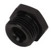Hex Nut with O Ring 8AN 1 8in NPT Internal Thread Black Aluminum Hex Head Nut for Vehicle