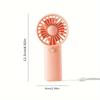 Mini Portable Fan Lightweight Handheld Fan AA Battery Operated Cooling Fan for Office Outdoor Travel Camping