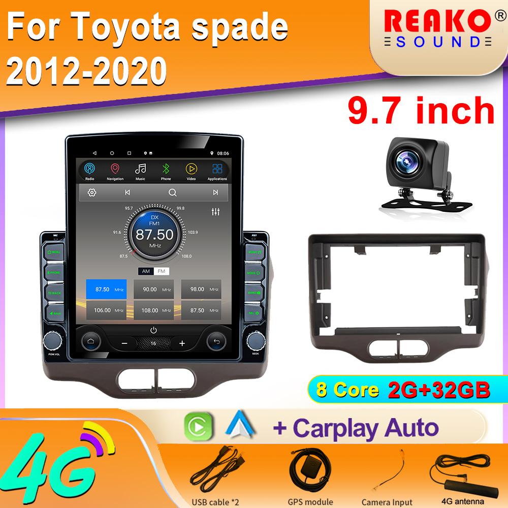 9.7" Vertical Style Tesla Screen Android Car Radio For Toyota Spade 2012 GPS Video Navigation Multimedia Player Carplay 2din